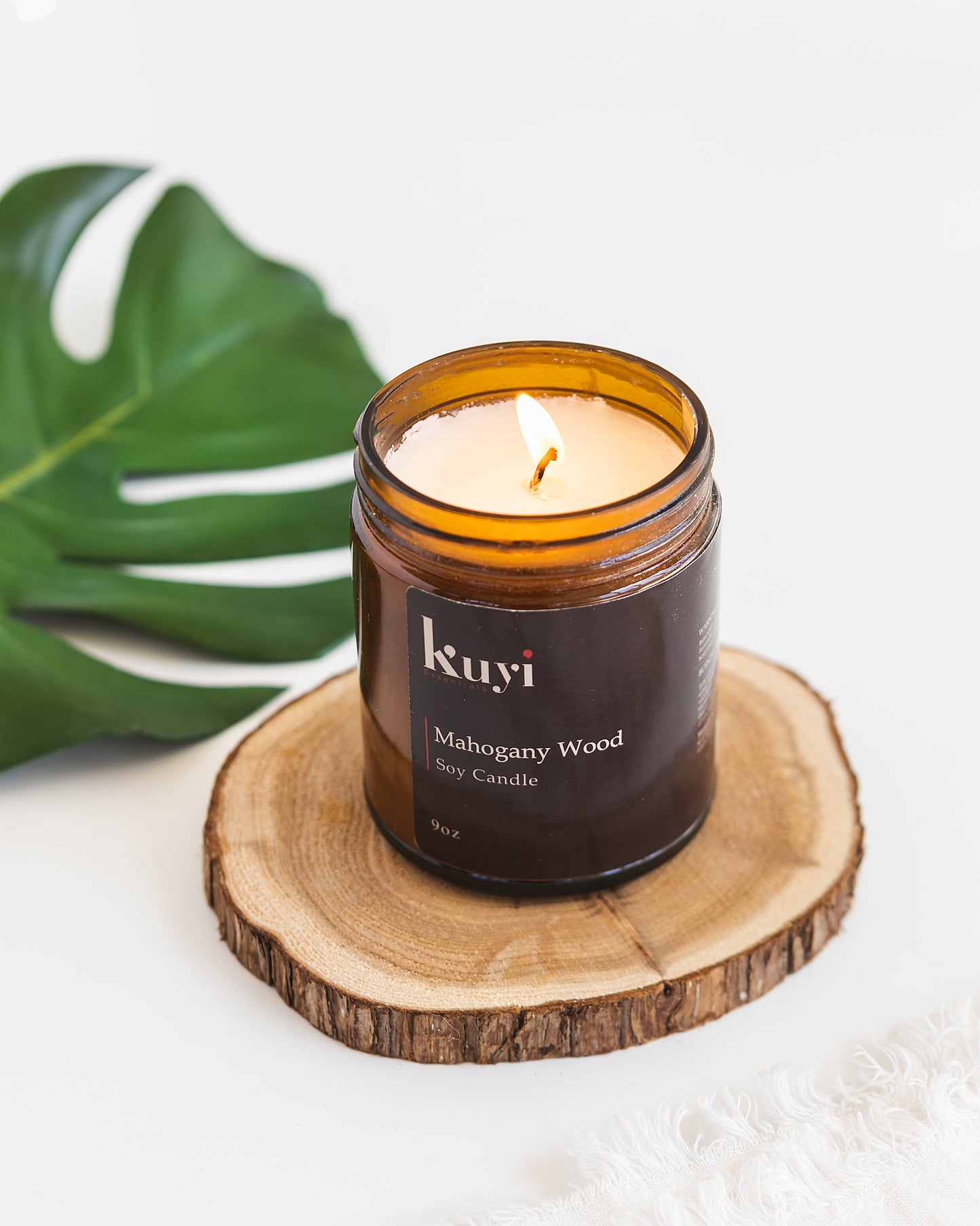 Mahogany Wood Soy Candle